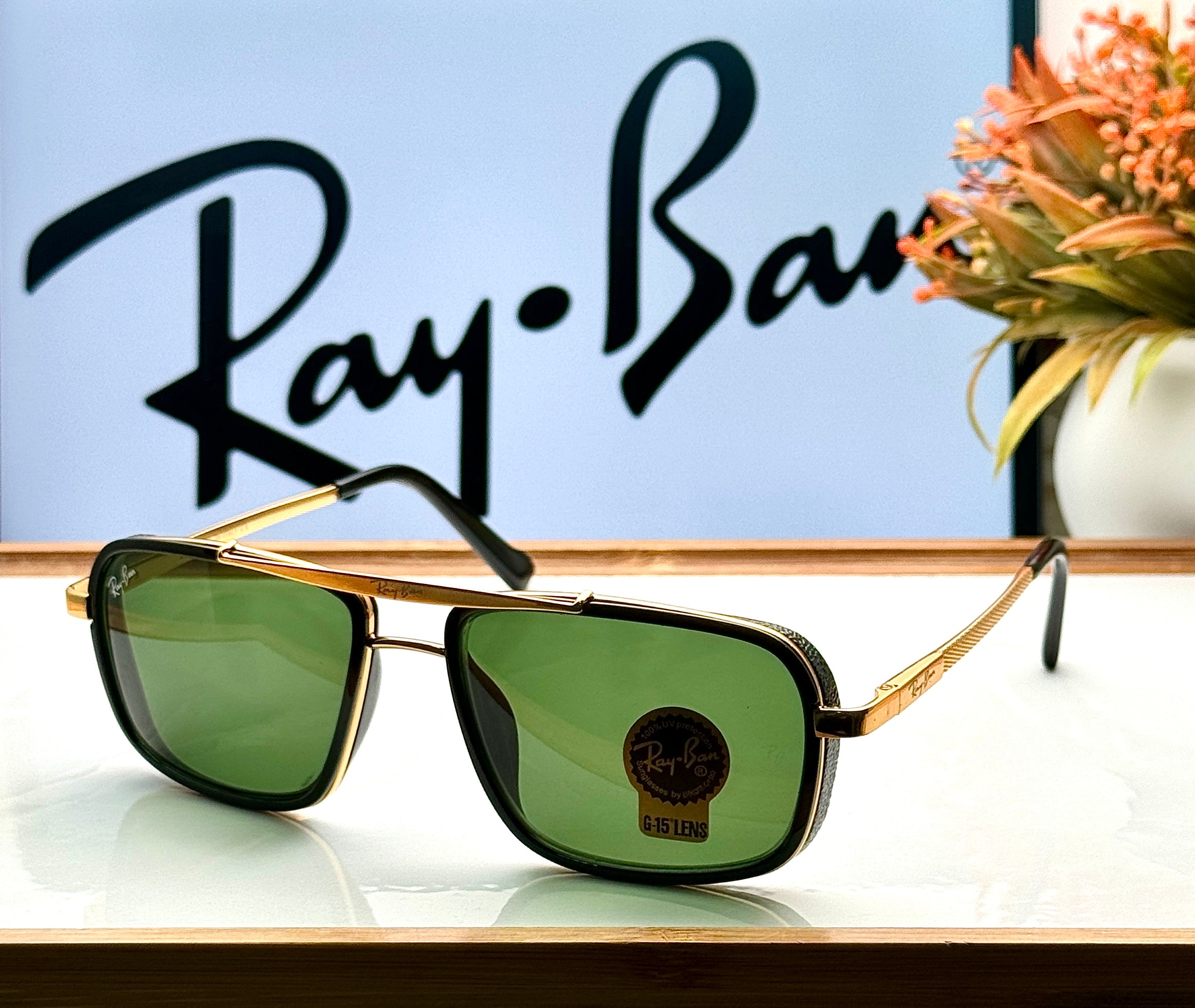 RB 4413 GOLD G-15 GLASS LENS - Main Image