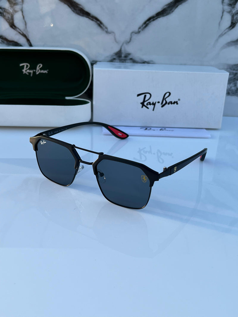 RB #4 METAL FULL BLACK POLARISED SUNGLASSES