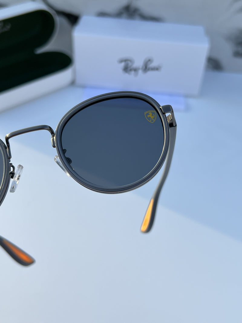 RB #2 METAL GREY BLACK UV-400 SUNGLASSES