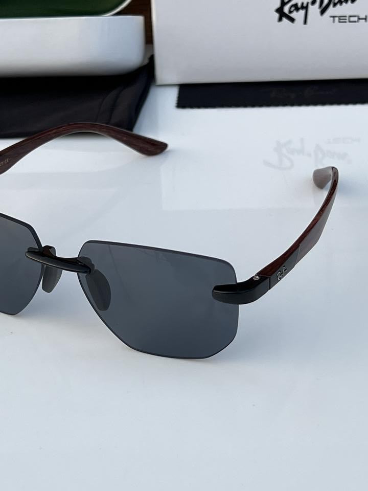 RB 1121 BROWN BLACK POLARIZED SUNGLASSES