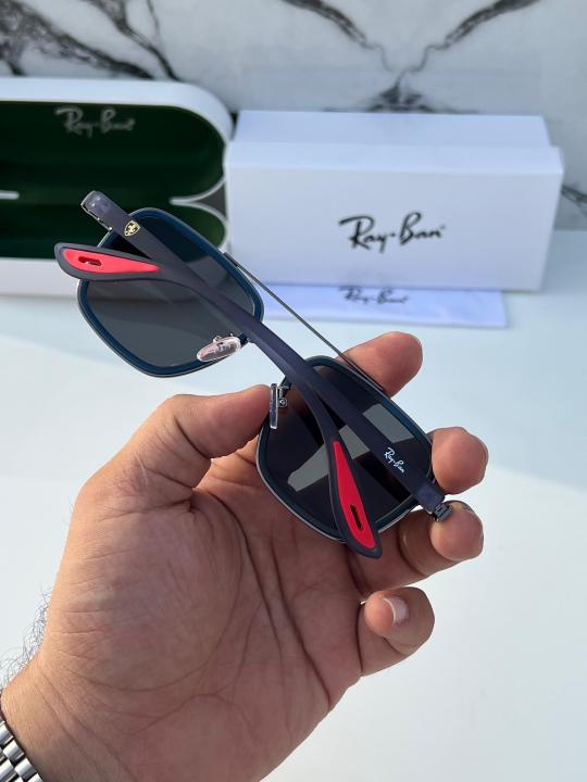 RB #6 METAL GUN BLACK BLUE UV-400 SUNGLASSES