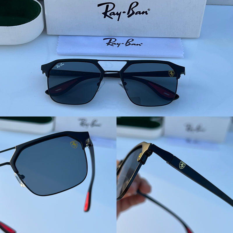 RB #4 METAL FULL BLACK POLARISED SUNGLASSES