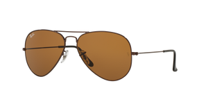 RB Aviator Classic Brown Brown UV-400 Sunglasses