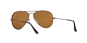 RB Aviator Classic Brown Brown UV-400 Sunglasses