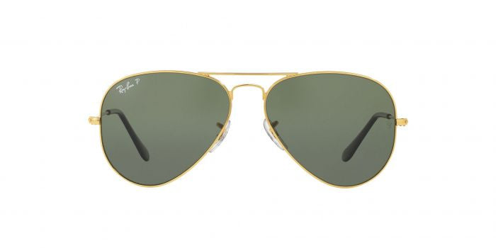RB Aviator Classic Gold G-15 UV-400 Sunglasses