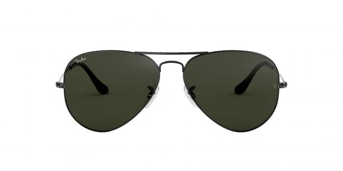 RB Aviator Classic Black Black UV-400 Sunglasses