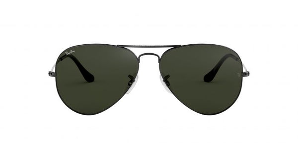 RB Aviator Classic Black Black UV-400 Sunglasses