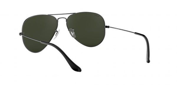 RB Aviator Classic Black Black UV-400 Sunglasses