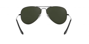 RB Aviator Classic Black Black UV-400 Sunglasses