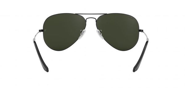 RB Aviator Classic Black Black UV-400 Sunglasses