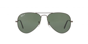 RB Aviator Classic Silver G-15 UV-400 Sunglasses