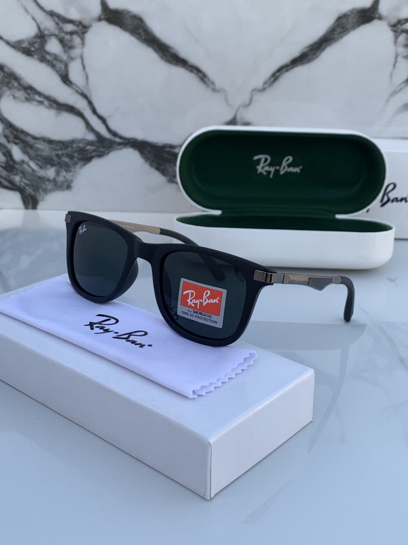 RB 4287 BLACK BLACK UV-400 SUNGLASSES