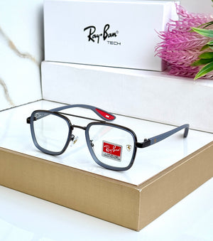 RB #6 METAL GREY WHITE UV-400 SUNGLASSES