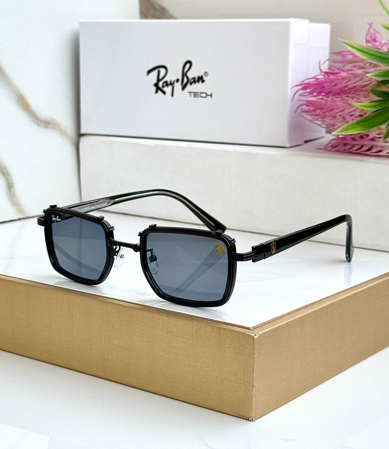 RB 9930 METAL BLACK BLACK UV-400 SUNGLASSES