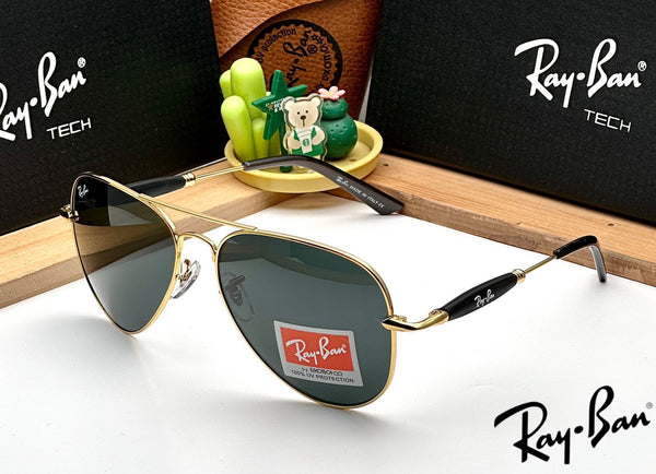 RB 3517 GOLD BLACK UV-400 SUNGLASSES