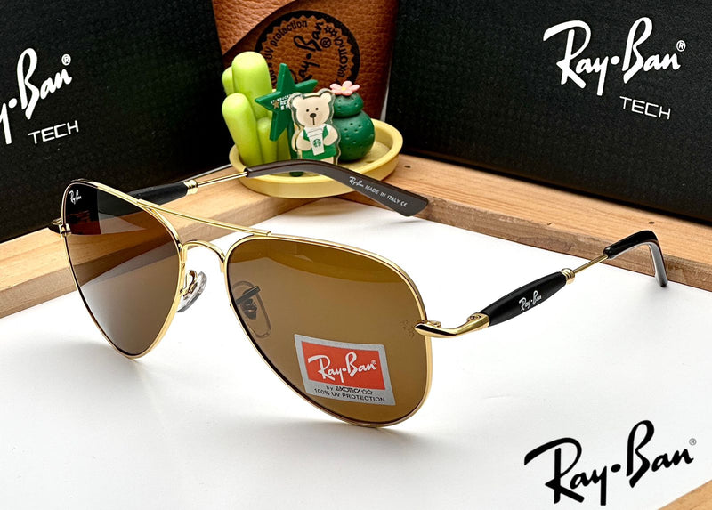 RB 3517 GOLD BROWN UV-400 SUNGLASSES