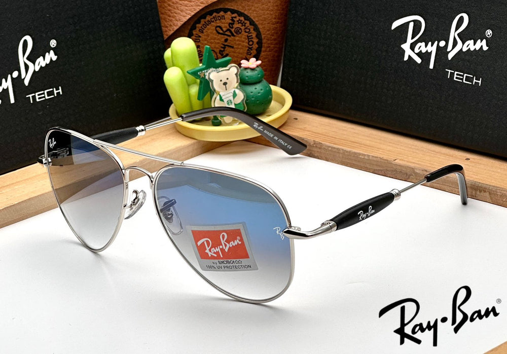 RB 3517 SILVER BLUE DC UV-400 SUNGLASSES