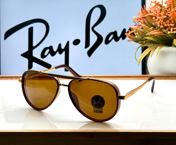 RB 4414 GOLD BROWN UV-400 SUNGLASSES