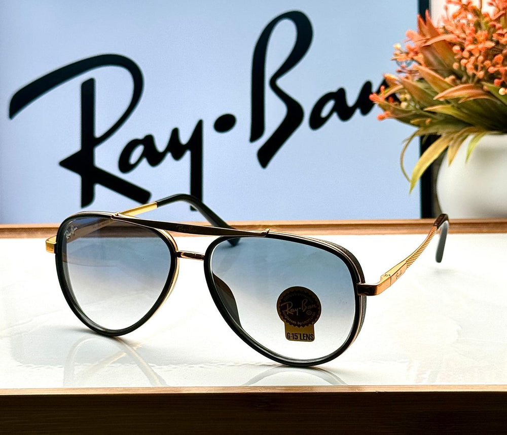 RB 4414 GOLD BLUE DC UV-400 SUNGLASSES