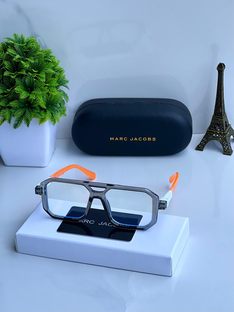 MJ 6125  WHITE GREY TRANSPERANT MENS UV-400 SUNGLASSES