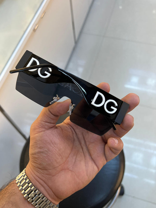 DG FULL BLACK MENS UV-400 SUNGLASSES