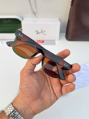 RB 0502 OLIVE TIGER BROWN POLARIZED SUNGLASSES