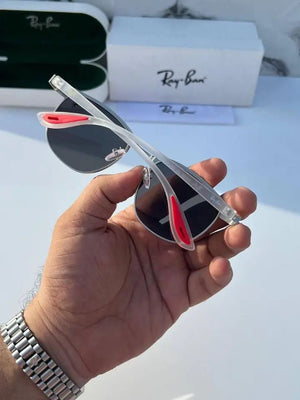 RB #3 METAL GREY BLACK UV-400 SUNGLASSES