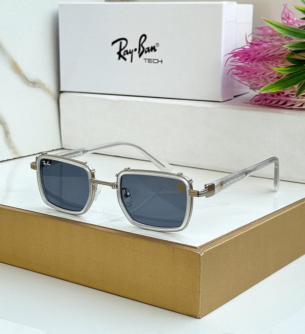 RB 9930 METAL WHITE BLACK UV-400 SUNGLASSES