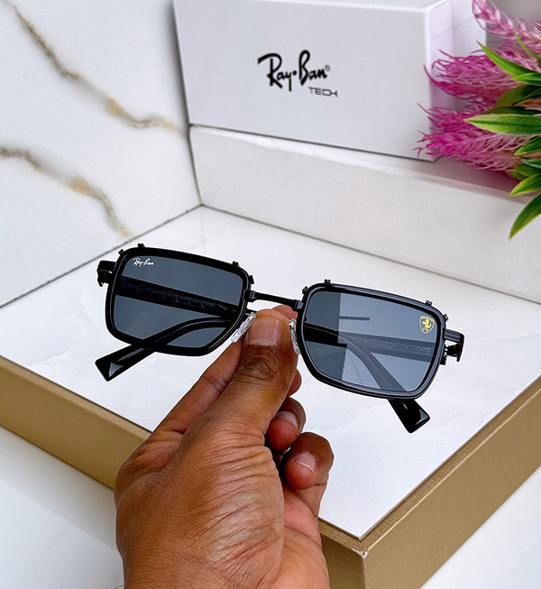 RB 9930 METAL BLACK BLACK UV-400 SUNGLASSES