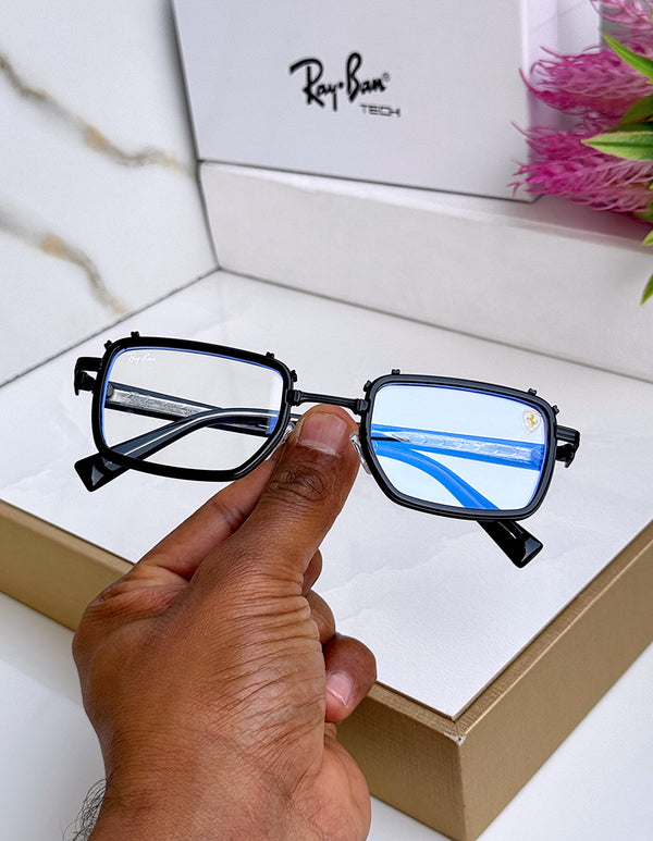 RB 9930 METAL BLACK BLUE CUT SUNGLASSES