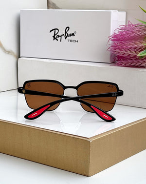 RB #7 METAL BROWN BROWN UV-400 SUNGLASSES